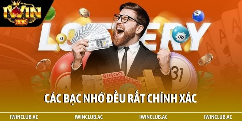Các bạc nhớ đều rất chính xác