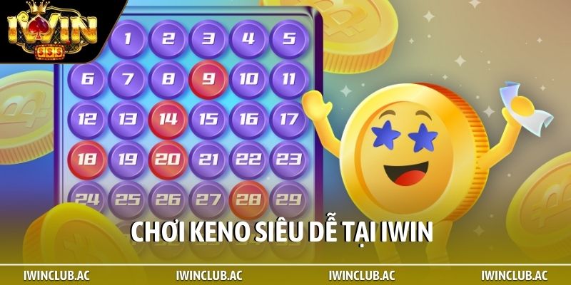 Chơi keno siêu dễ tại iWin