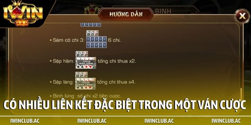 Có nhiều liên kết đặc biệt trong một ván cược