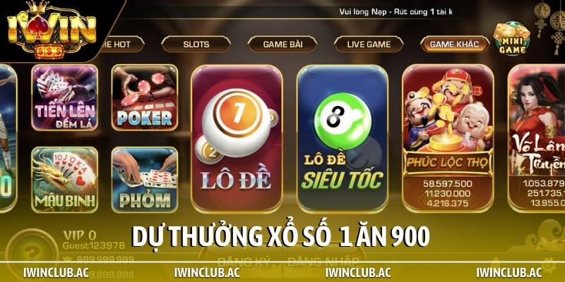 Dự thưởng xổ số 1 ăn 900
