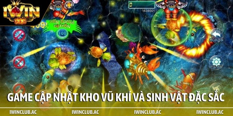 Game cập nhật kho vũ khí và sinh vật biển đặc sắc