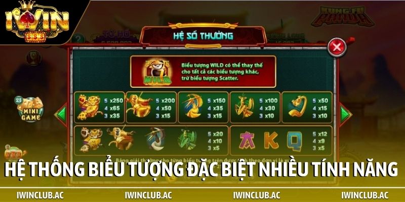 Hệ thống biểu tượng đặc biệt với nhiều tính năng