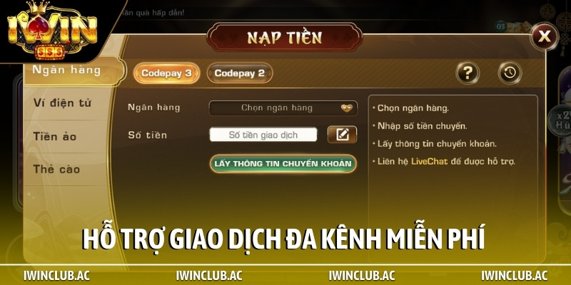 Hỗ trợ giao dịch đa kênh miễn phí