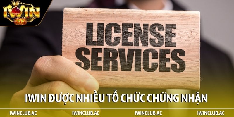 iWin được nhiều tổ chức chứng nhận