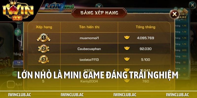 Lớn nhỏ là mini game tốc độ nhanh đáng trải nghiệm