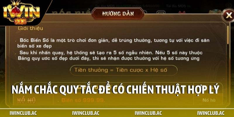 Nắm chắc quy tắc chơi để có chiến thuật hợp lý nhất