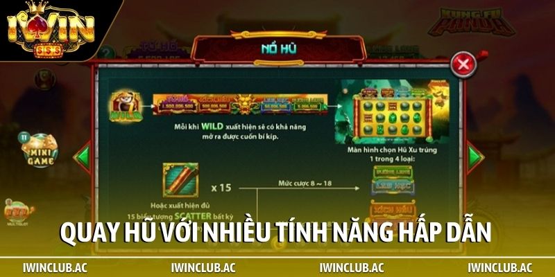 Quay hũ với nhiều tính năng hấp dẫn cho game thủ