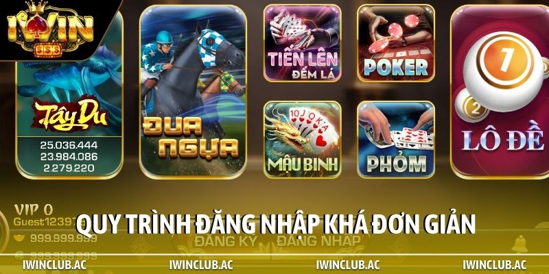 Quy trình đăng nhập khá đơn giản