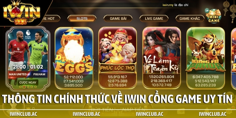 Thông tin chính thức về iWIN cổng game uy tín