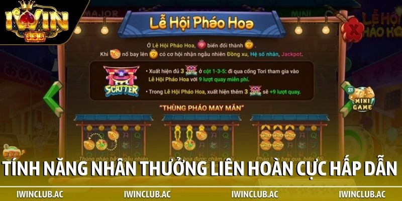 Tính năng nhân thưởng liên hoàn cực hấp dẫn